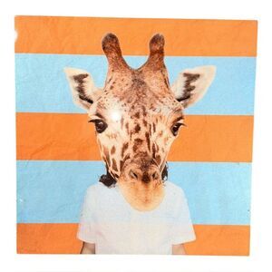 Portrait of a Giraffe Digital Art on Aluminum by Brian Tenbarge Wall Décor EUC